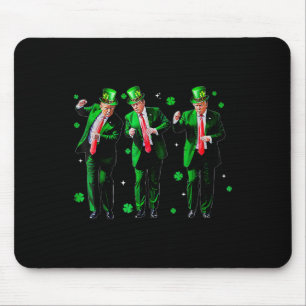 Trump-Tanz Trump 2024 zum St. Patricks Day Mousepad
