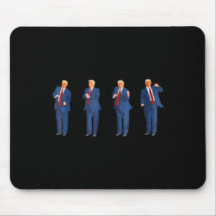 Trump tanzt Amerika 47 und 4. Juli Väter D Mousepad