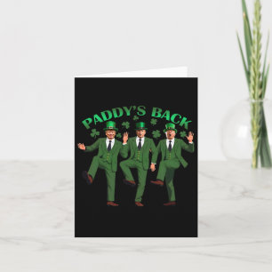 Trump tanzt Funny St Patricks Day Drink Paddy Karte
