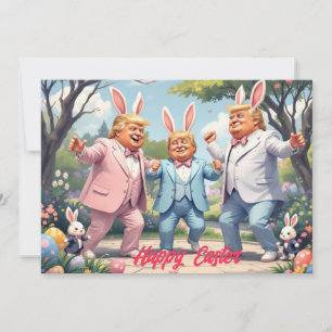 Trump tanzt zu Ostern Feiertagskarte