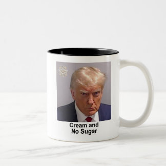 Trump-Tasse "Cream and No Sugar" Zweifarbige Tasse