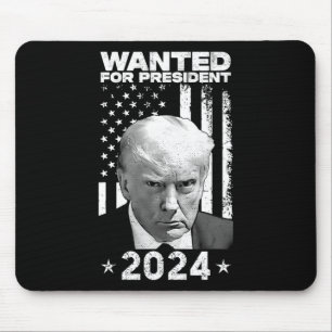 Trump Tasse schot für U.S. Gewollt Präsident 2024 Mousepad