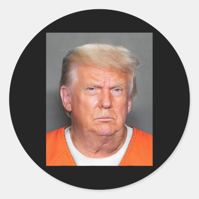 Trump Tasse Shot 1 Runder Aufkleber (Vorderseite)