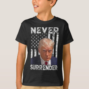 Trump Tasse Shot 2024 American Flag Women übergebe T-Shirt