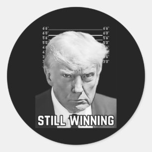 Trump Tasse Shot - immer noch Shirt gewinnen Runder Aufkleber