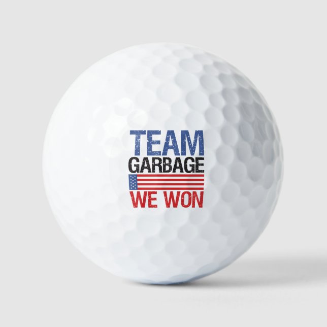 Trump - Team Garbage We Won Golfball (Vorderseite)