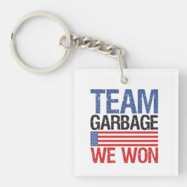 Trump - Team Garbage We Won Schlüsselanhänger