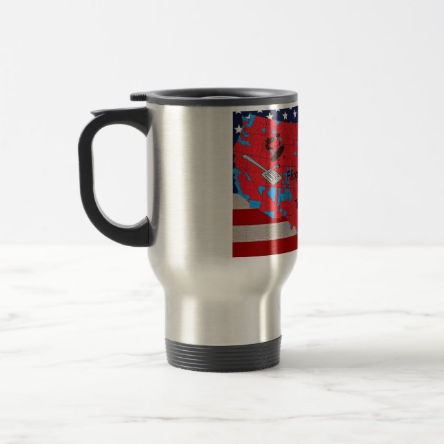 Trump the Burger and County flipper mug (Gauche)