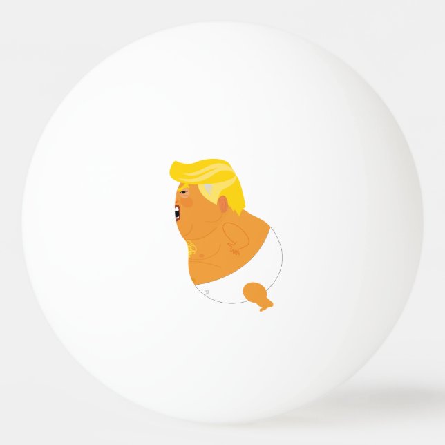 Trump-Tischtennisball Tischtennisball (Vorderseite)