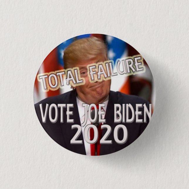 Trump-Totalausfall, Abstimmung Biden 2020 Button (Vorderseite)