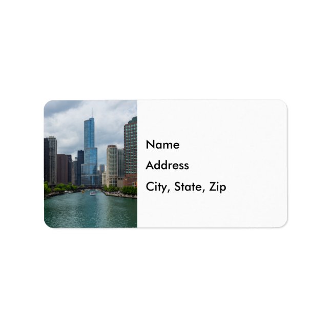 Trump Tower Chicago River Address Label Adressaufkleber (Vorne)