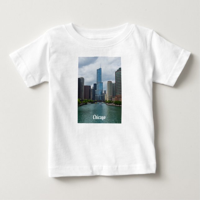 Trump Tower Chicago River Baby T-shirt (Vorderseite)