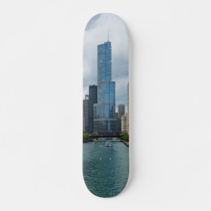 Trump Tower Chicago River Skateboard