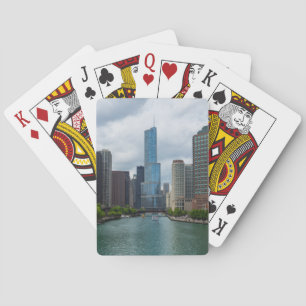 Trump Tower Chicago River Spielkarten
