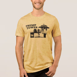 Trump Tower (Schwarz auf Hell) T-Shirt Tri-Blend Shirt