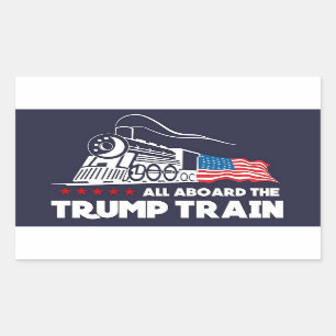 Trump Train Rechteckiger Aufkleber