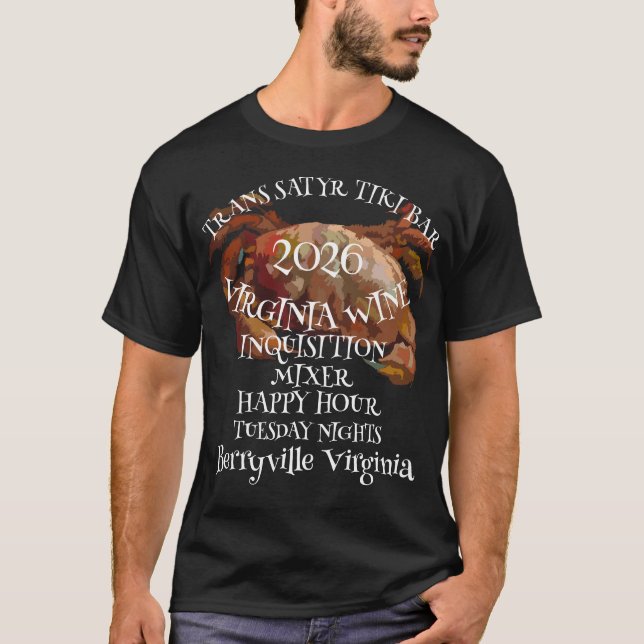 Trump TRANS SATYR TIKI Bar Happy HOUR T-Shirt (Vorderseite)