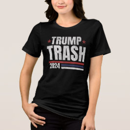 Trump Trash 2024 Grunge Vintager Müll für Trump Tri-Blend Shirt