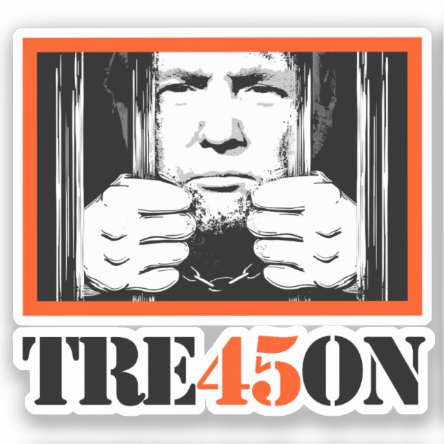 Trump Tre45on Aufkleber (Vorderseite)
