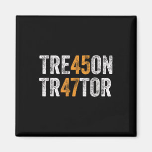 Trump Tre45on Treason Tr47tor Verräter 45 47 Vinta Magnet