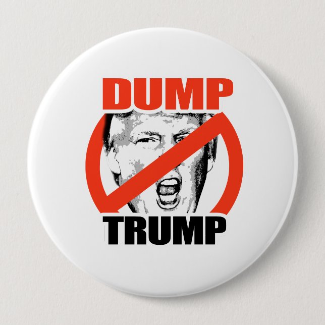 Trump - Trump-Gegner Button (Vorderseite)