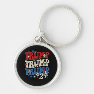 Trump Trump Trump 2024 Retro Schlüsselanhänger
