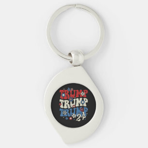 Trump Trump Trump 2024 Retro Schlüsselanhänger