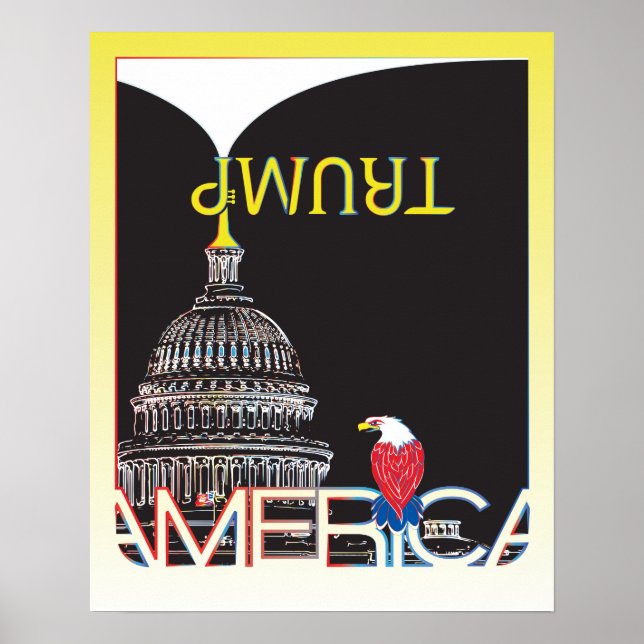 TRUMP Trumpet und Hauptstadt Poster (Vorne)