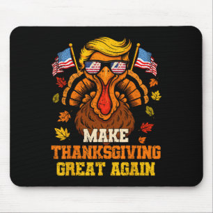 Trump Truthahn Lustig Mach Erntedankfest wieder gr Mousepad