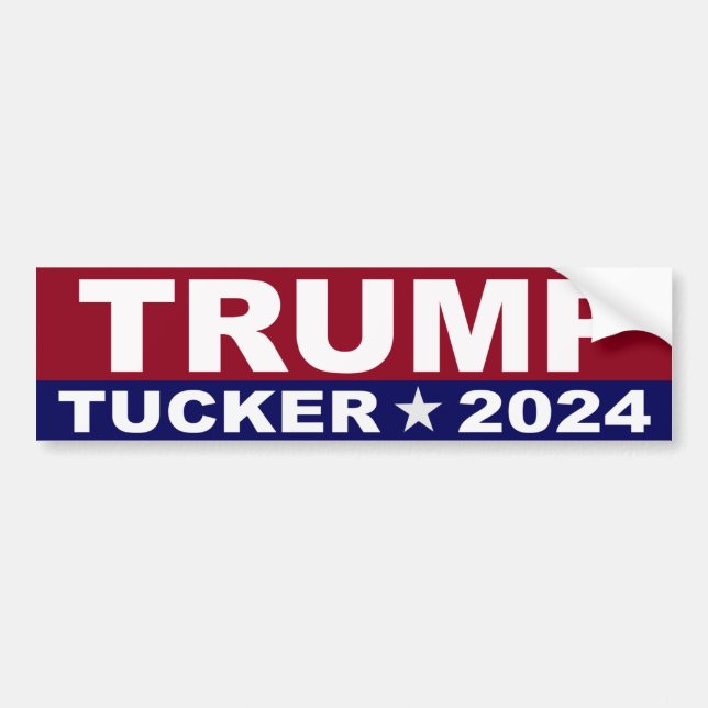 Trump Tucker 2024 Autoaufkleber (Vorne)