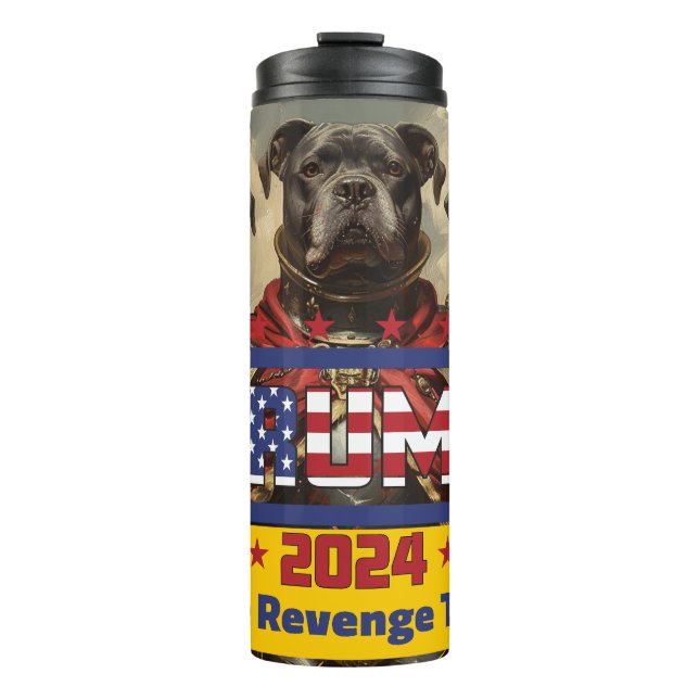 Trump Tumbler: "Rache Tour" (3 Pit Knights) Thermosbecher (Vorderseite)
