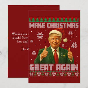 Trump Ugly Xmas Sweater machen Weihnachten wieder 
