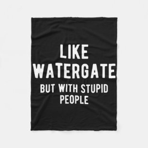 Trump Ukraine-Shirt wie Watergate, aber mit Dummkö Fleecedecke