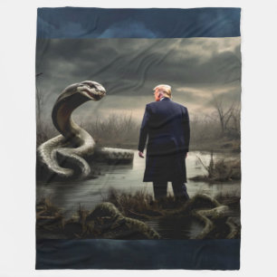 TRUMP und DEEP-STAAT Fleecedecke