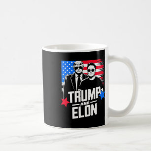Trump und Elon 2024 Präsidentschaftswahl Amerikane Kaffeetasse