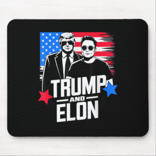 Trump und Elon 2024 Präsidentschaftswahl Amerikane Mousepad