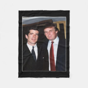 Trump und JFK anonym Fleecedecke