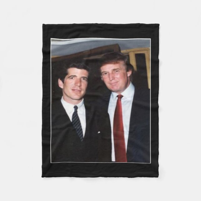 Trump und JFK anonym Fleecedecke (Vorderseite)