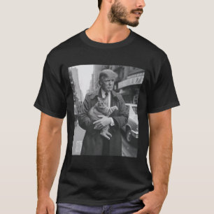 Trump und Katze in Newyork T-Shirt