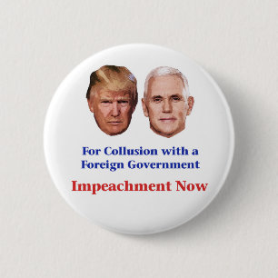 Trump und Pence für Collusion Button