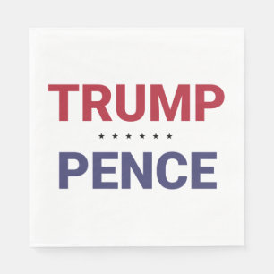 Trump und Pence (US-Wahl 2020) Serviette
