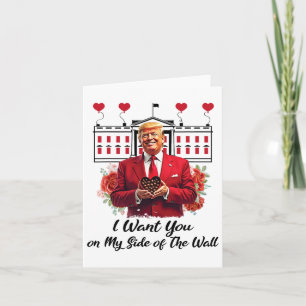 Trump und Schokoladenblumen Ich will dich an meine Karte