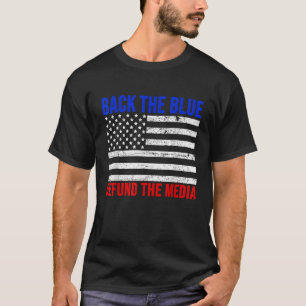 Trump unterstützt die "Blue Line Police Support De T-Shirt