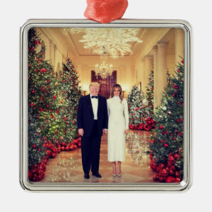 Trump US-Präsident Weißen Haus Weihnachten Metall  Ornament Aus Metall