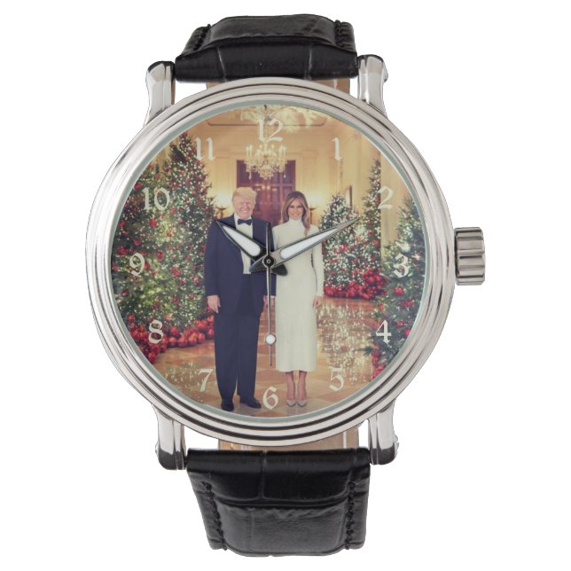 Trump US-Präsident White House Weihnachten Armbanduhr (Vorderseite)
