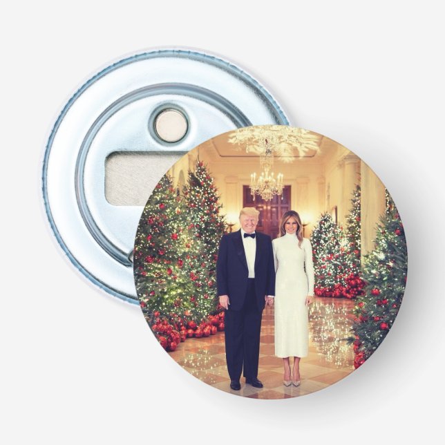 Trump US-Präsident White House Weihnachten Flaschenöffner (Vorderseite)