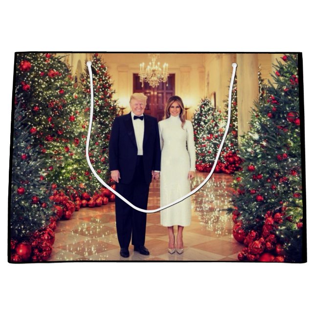 Trump US-Präsident White House Weihnachten Große Geschenktüte (Vorderseite)