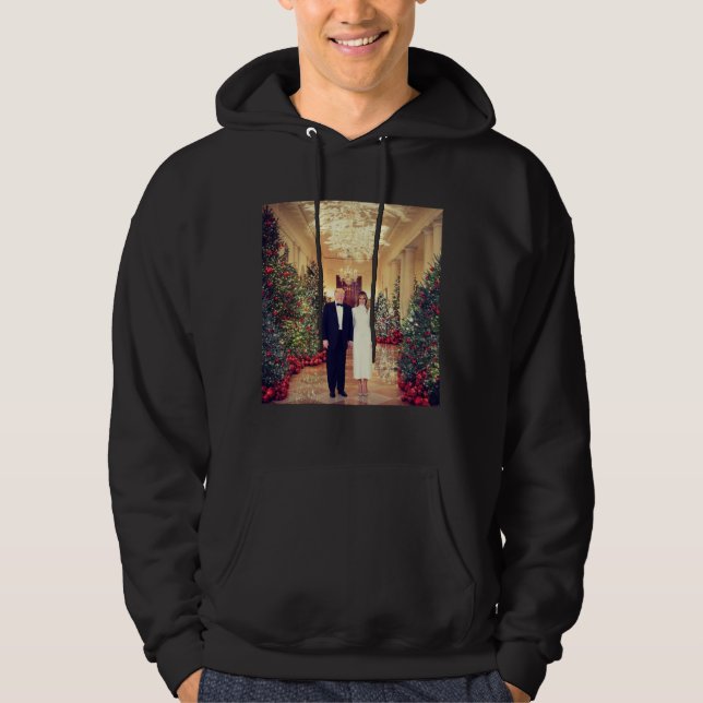 Trump US-Präsident White House Weihnachten Hoodie (Vorderseite)