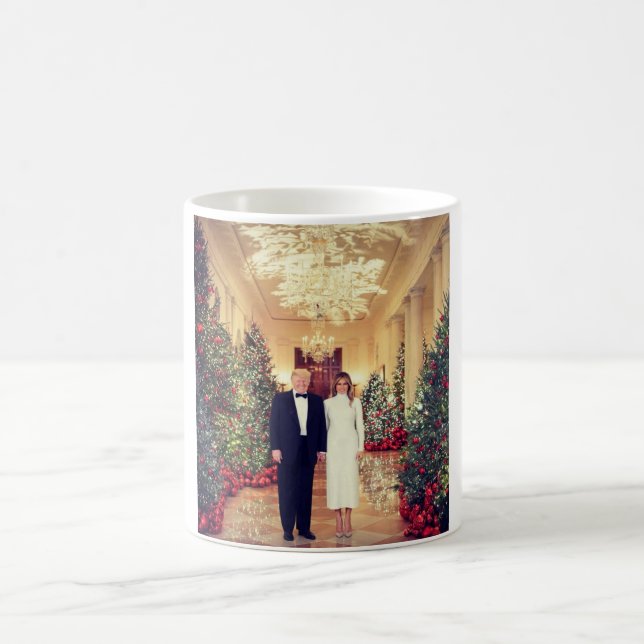 Trump US-Präsident White House Weihnachten Kaffeetasse (Mittel)