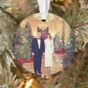 Trump US-Präsident White House Weihnachten Ornament